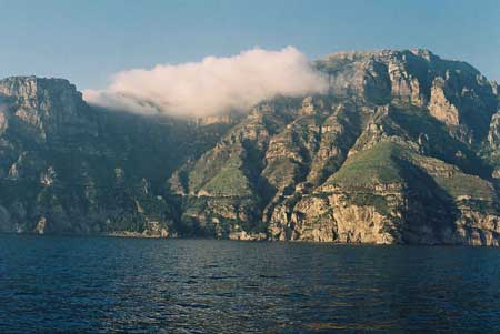 The Amalfi Coast from the water