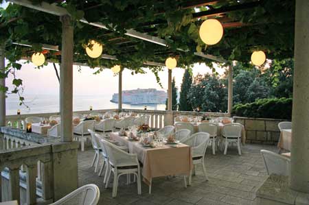 Aussicht von der Hotelterrasse